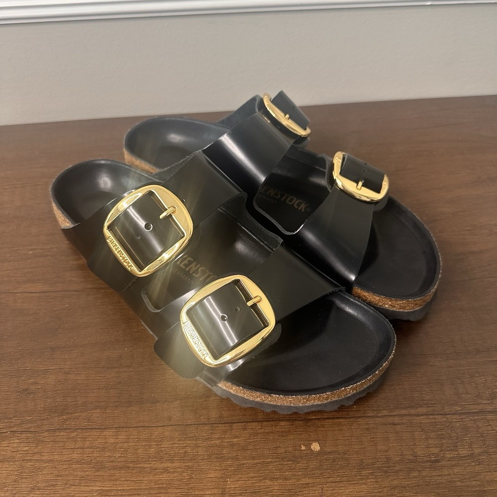 Birkenstock Arizona Big Buckle High Shone Sandals EU 39 US 8-8.5 Leather Comfort